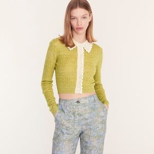 J. Crew/Namoda Cropped Collared Cardigan XS